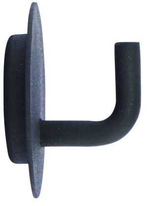 Knage i sort aluminium House Doctor Text  -  entréknage 4x3 cm