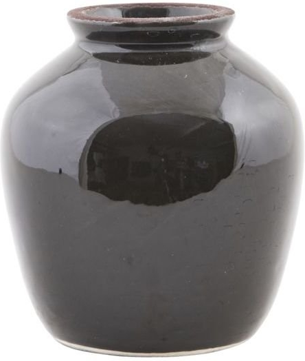Stentøjsvase House Doctor Shine sort Ø12ÃH14 cm