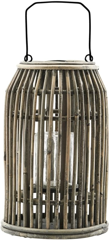 Lanterne House Doctor Ova Ø20ÃH32 cm natur rattan/glas/metal hyggelygte nordisk design