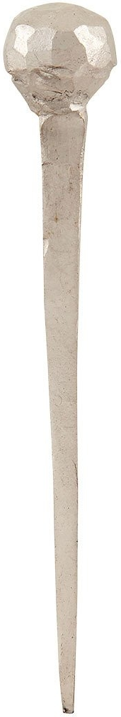 Knage og bøjle House Doctor Round i jern med messing finish sølv 9 cm