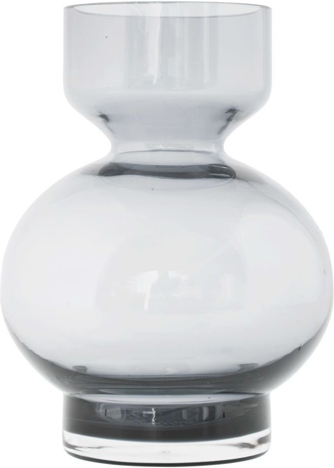 Vase House Doctor Lowa grå Ø7 - 12 x H16 cm glas