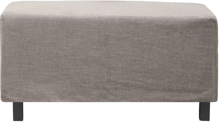Puf House Doctor Hazel Night siddepuf og fodskammel gråbrun 85x85x44 cm