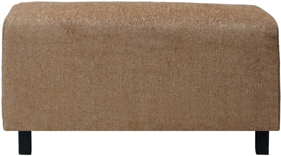 Puf fodskammel sidebord House Doctor Camphor sand bomuld/træ H44xB60xL85 cm