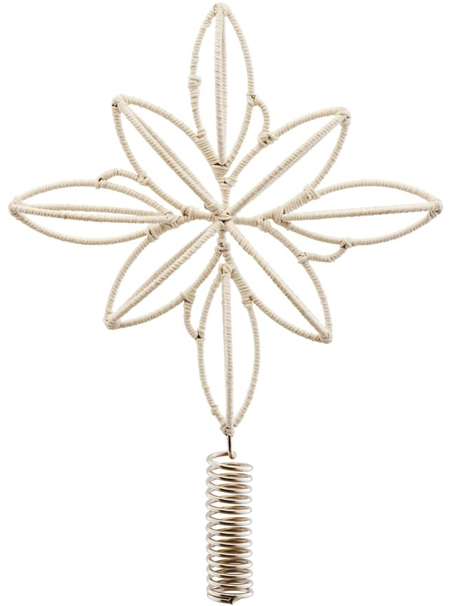 Julestjerne House Doctor Soft jern og bomuld Ø32 cm beige