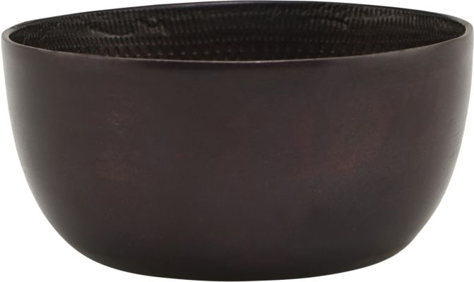 Skål House Doctor Chappra aluminium Ø9,5 cm H4,5 brun  -  dekorativ borddækning