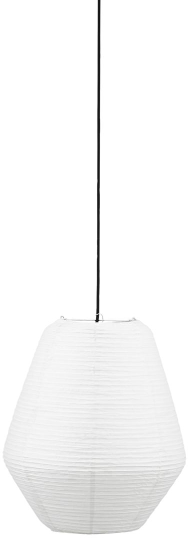 Lampeskærm House Doctor Bidar Ø36 cm hvid rispapir