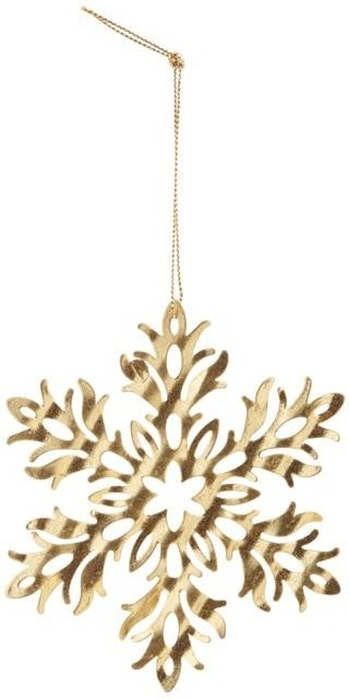 Juleophæng House Doctor Tin Plate Snow Flower metal guld Ø11,8 cm