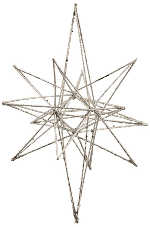 Metalstjerne House Doctor Star 25 x 14 cm champagne