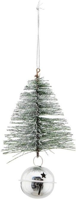 Juleornament House Doctor Tree & Bell serie i grøn PVC og jern 8x13 cm elegant julepynt