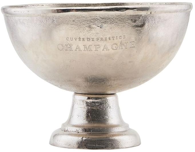Vin- og champagnekøler House Doctor Champtub Ø39 x H29 cm, aluminium, sølv