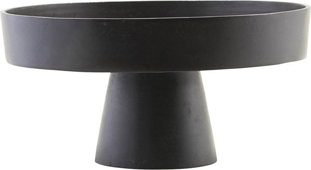 Vase House Doctor Jamar i sort aluminium Ø36 cm  -  elegant dekorationsopsats med skandinavisk design