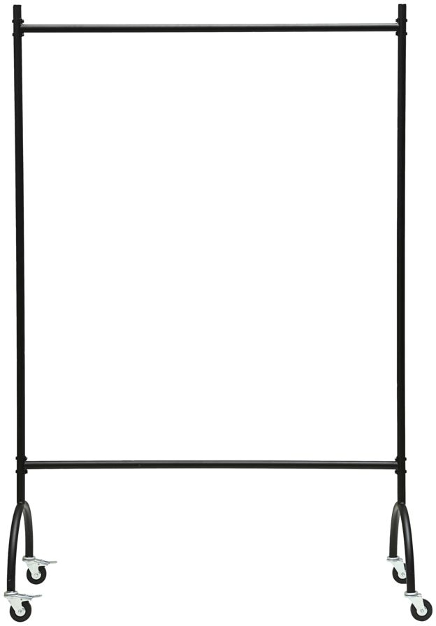 Tøjstativ House Doctor Vaganza sort stål 180Ã45Ã120 cm garderobestativ