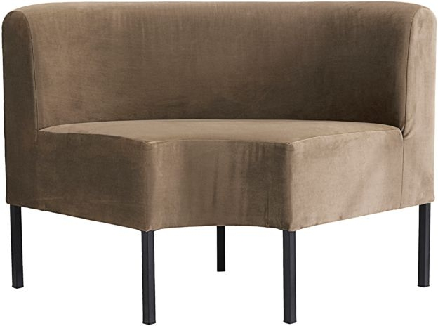 Byg-selv polstret hjørnesofa House Doctor HD seater sandfarvet