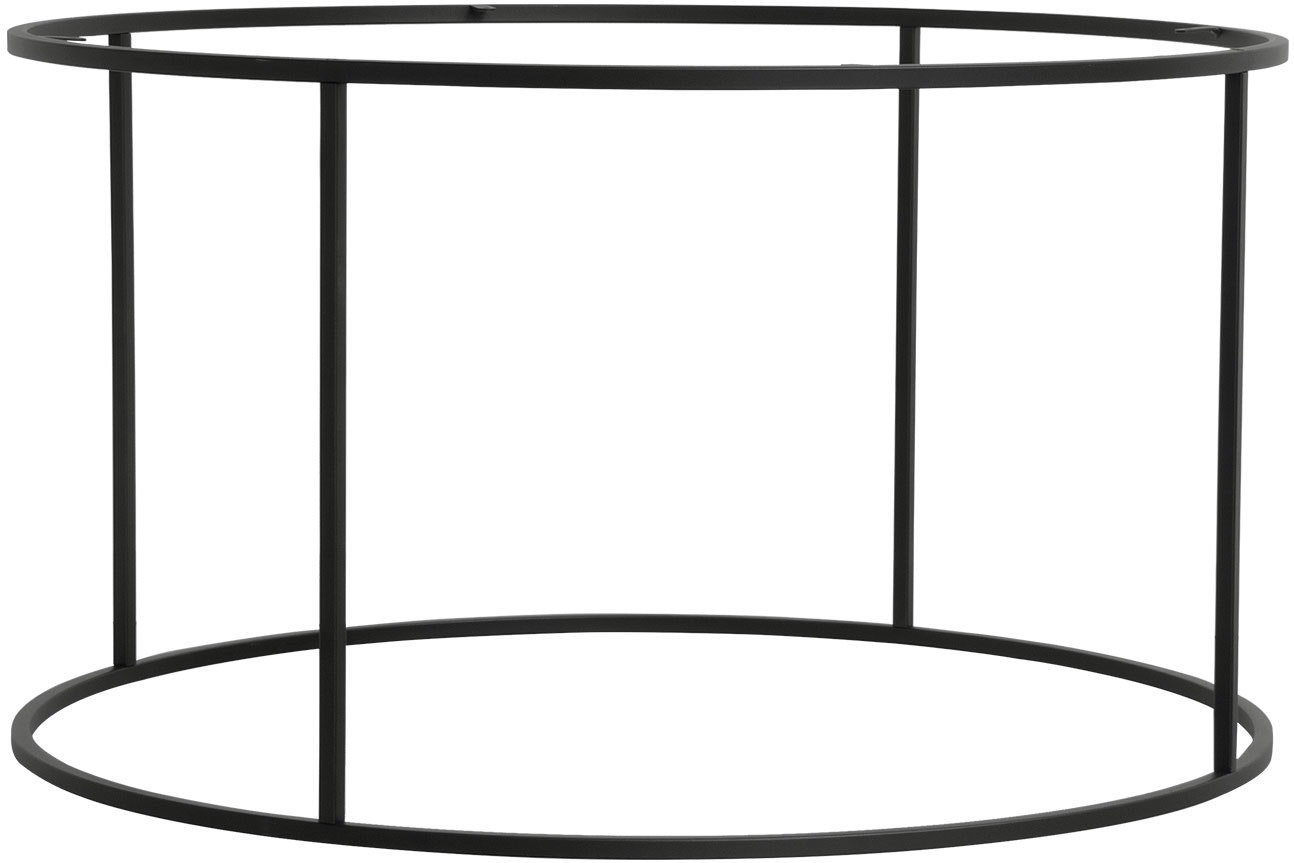 Rundt metalbordstel til sofabord House of Sander CircaFrame Ø80 x H45 cm sort