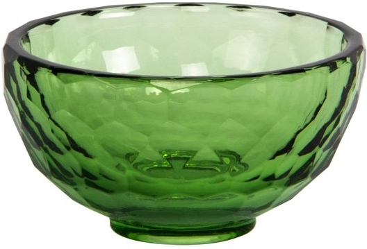 Skålesæt i glas House of Sander Lobelia grøn 5,5x12Ã12 cm