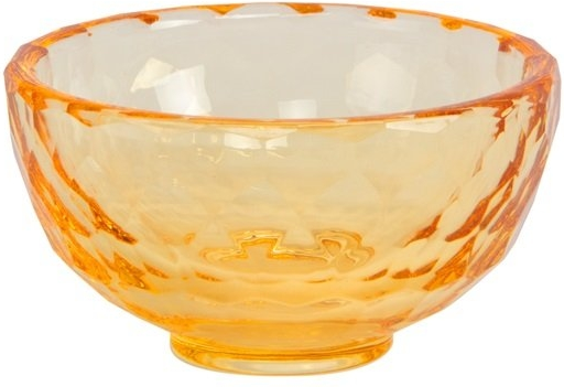 Serveringsskålesæt House of Sander Lobelia Ravfarvet Glas Ø12 x H5,5 cm Geometrisk Mønster