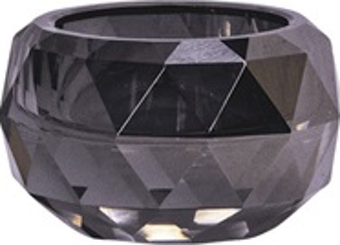 Fyrfadsstage House of Sander Georgine røget glas Ø5,5 cm