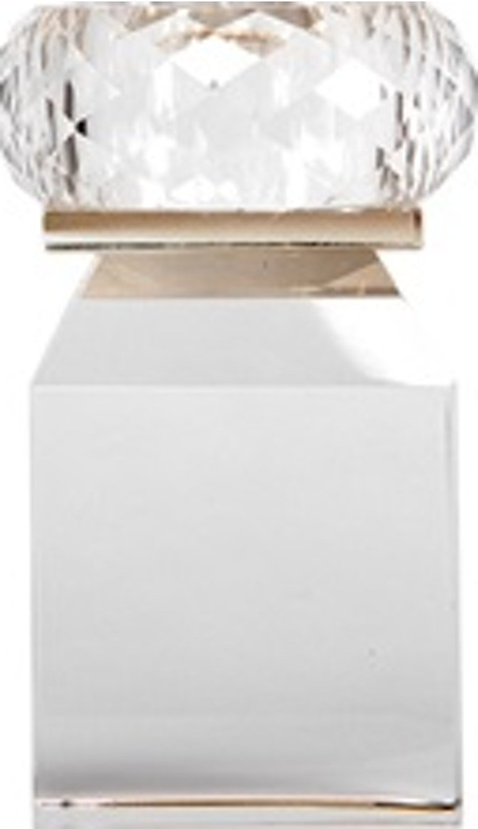 Fyrfadsstage House of Sander Honeysuckle håndlavet klart og champagnefarvet glas H10 x 5 cm