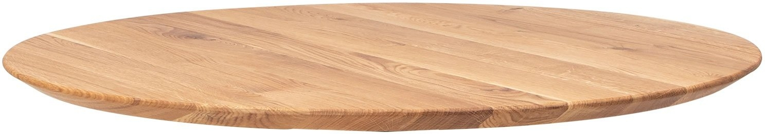 Rund bordplade House of Sander Boston egetræ natur Ø128x5 cm