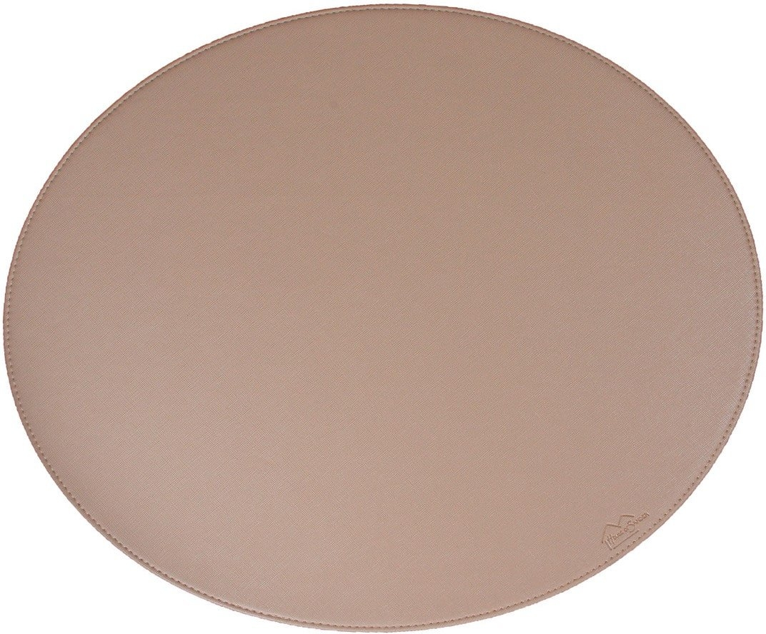 Dækkeserviet House of Sander Blank i imiteret læder beige 36,5 x 44,5 cm