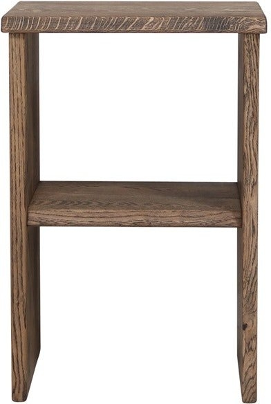 Sengebord House of Sander Mono i mørk egetræ  -  natbord med hylde 60Ã40Ã30 cm