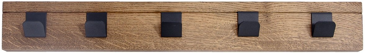 Knagerække House of Sander Hanger røgfarvet egetræ 5 kroge 72 cm