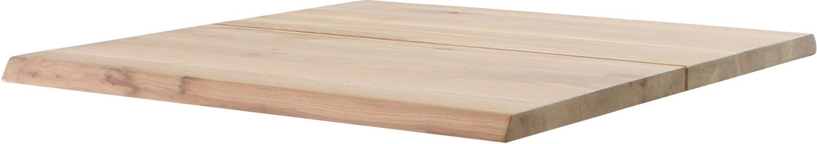 House of Sander Curve bordplade til café- og sofabord i egetræ 80 x 80 x 3 cm hvid
