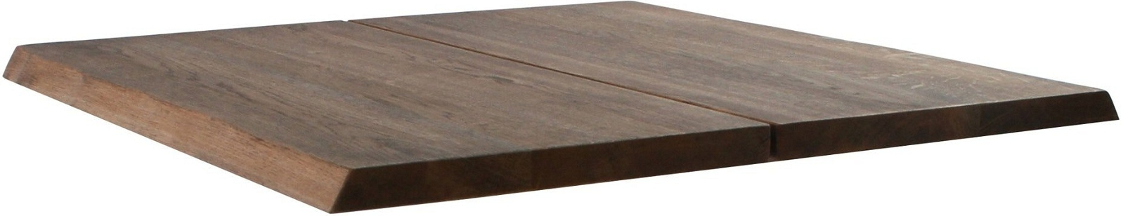 Bordplade House of Sander Curve smoked egetræ til café- & sofaborde 80x80 cm