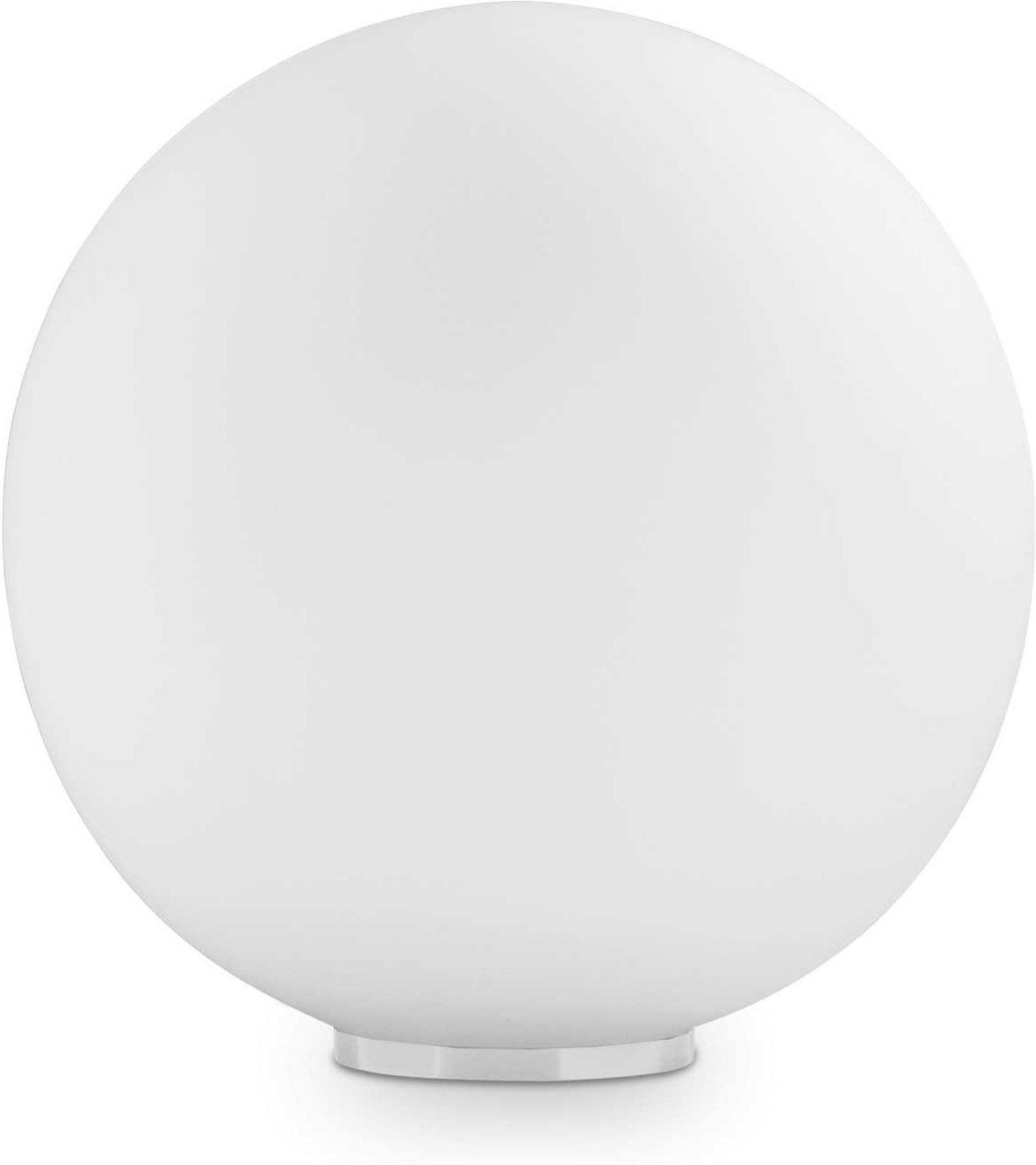 Bordlampe Ideal Lux Mapa Bianco Ø40 x H42 cm hvid glas E27-fadning