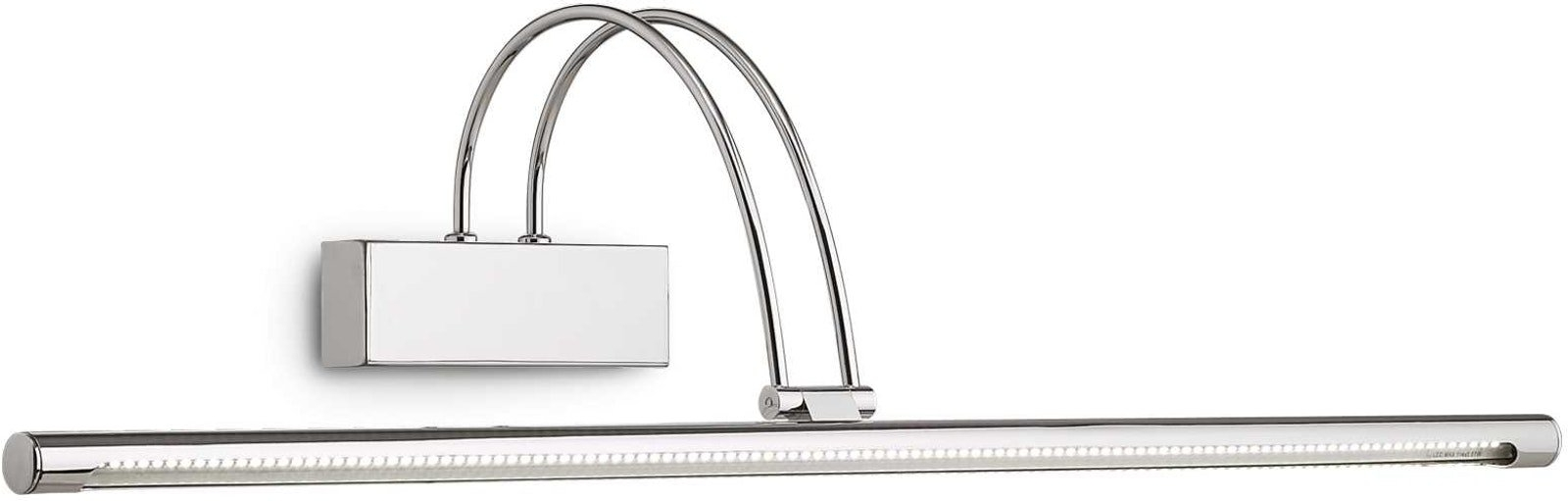 LED-væglampe Ideal Lux Bow krom L76 x B23 x H18 cm 600 lm energieffektiv