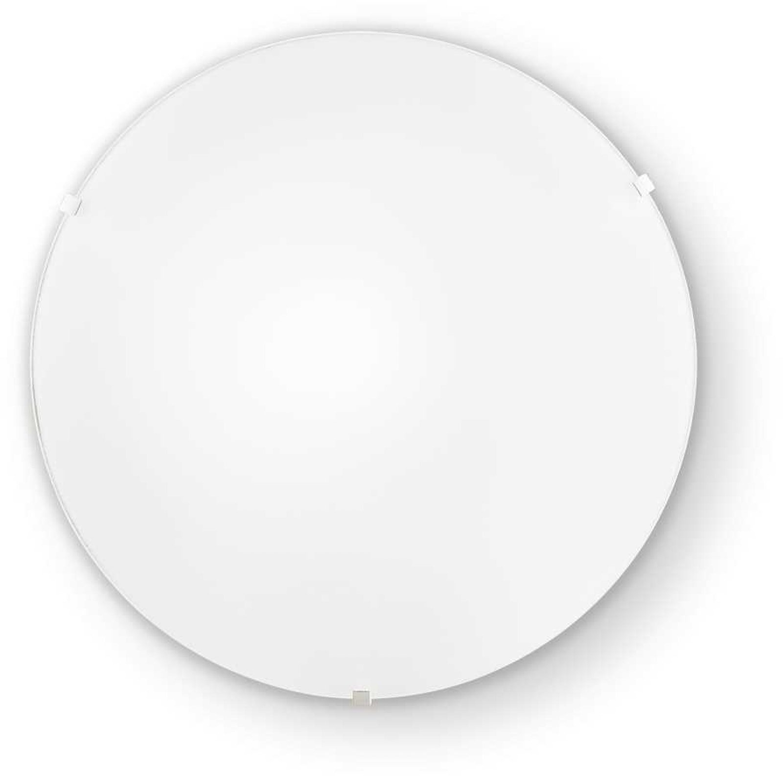 Loft-/væglampe Ideal Lux Simply Ø25 x H9 cm hvid/krom