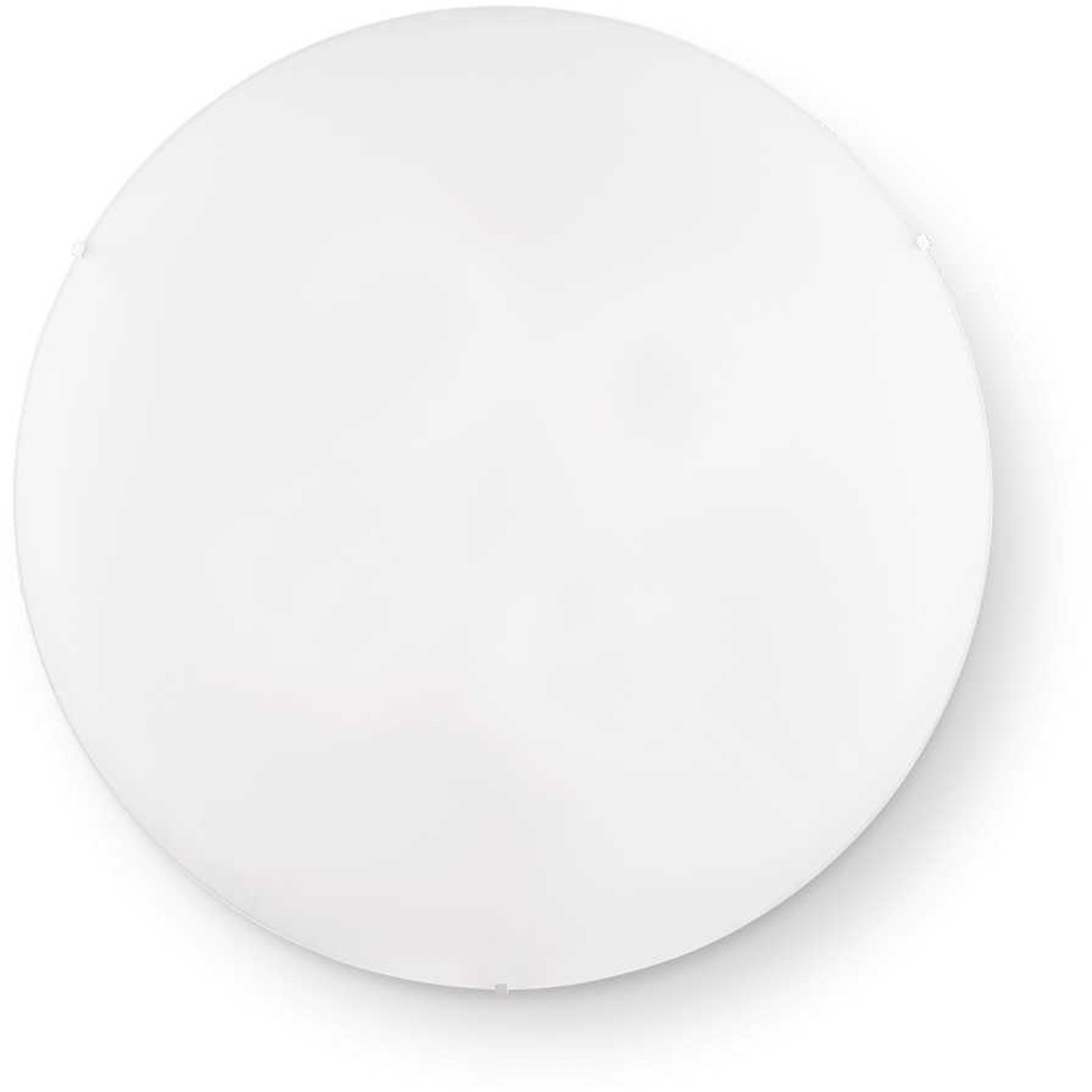 Loft- og væglampe Ideal Lux Simply Ø50 x H12,5 cm hvid/krom transparent matteret glas 4xE27