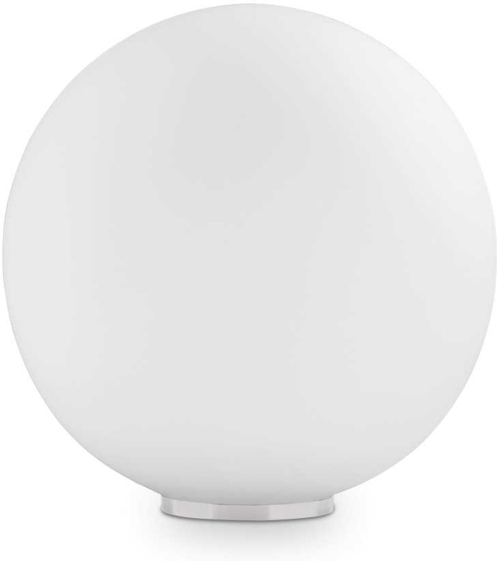 Bordlampe Ideal Lux Mapa Bianco hvidt glas Ø20ÃH21 cm