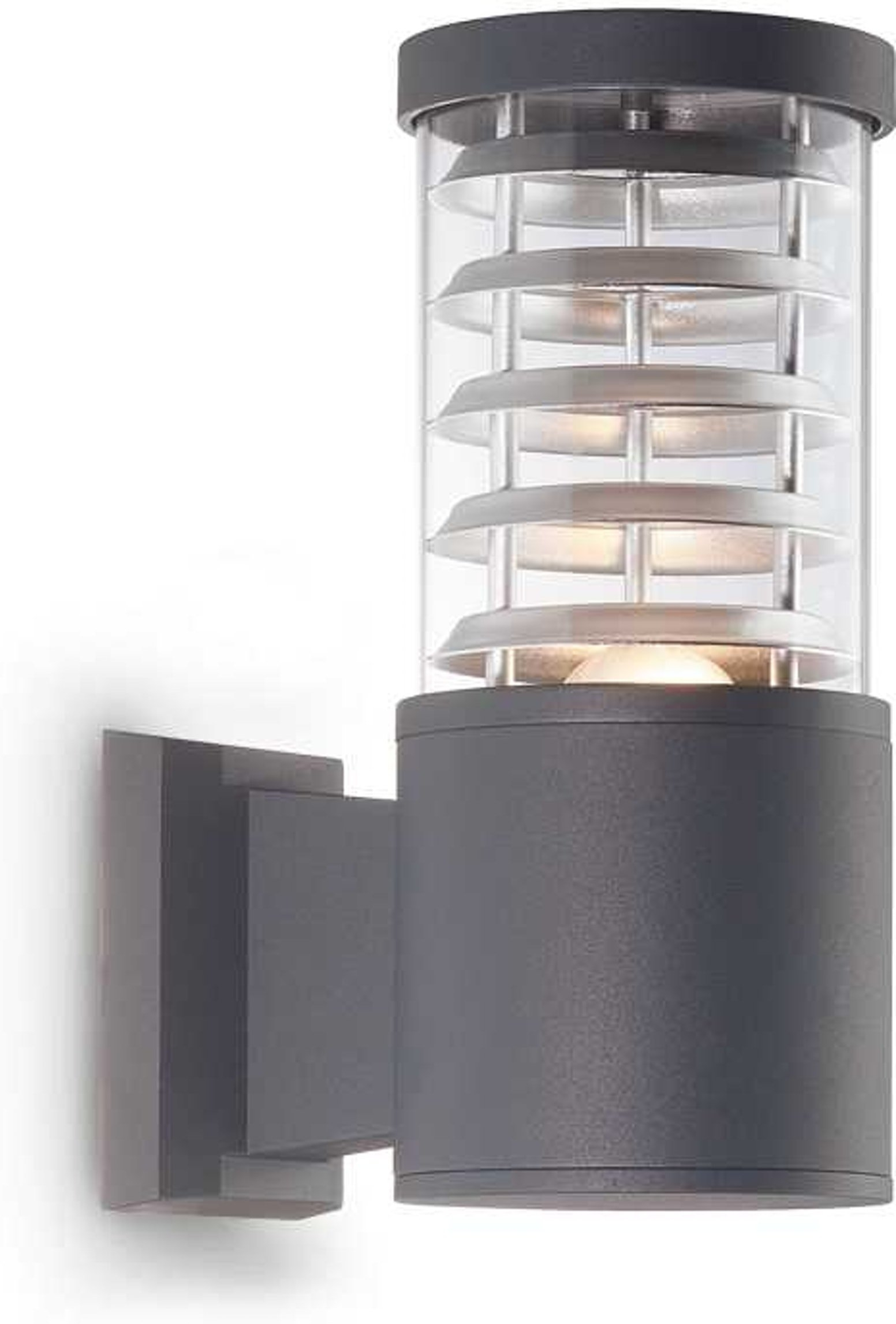 Udendørs væglampe Ideal Lux Tronco antracit aluminium IP44 E27 H25xB11xL18 cm