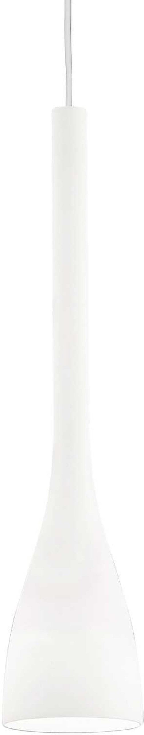 Pendellampe Ideal Lux Flut i matteret glas Ø145 mm justerbar h.715 - 2805 mm indendørs belysning