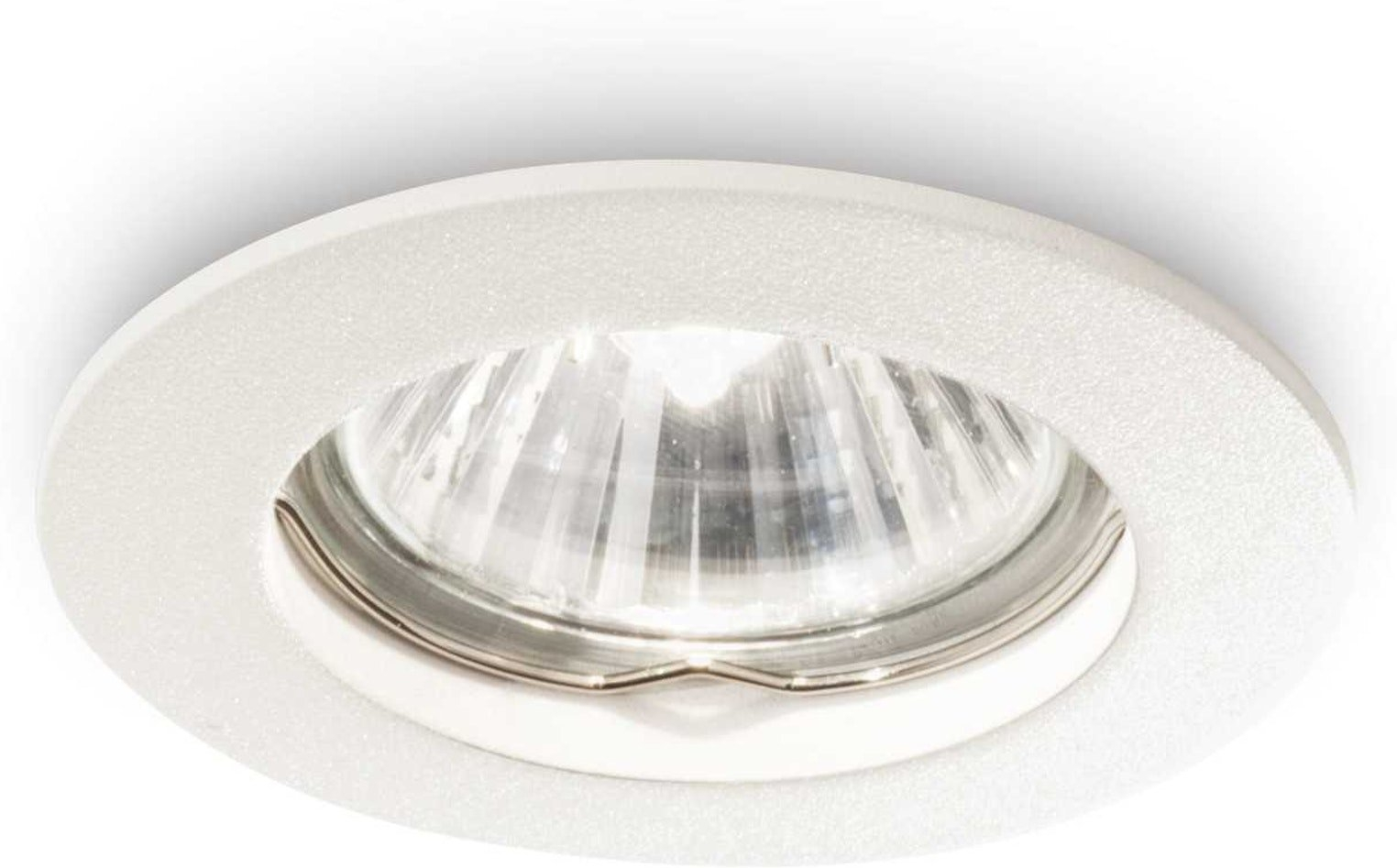 Indbygningsdownlight Ideal Lux Jazz hvid Ø7,3 x H9 cm GU10 metal IP20