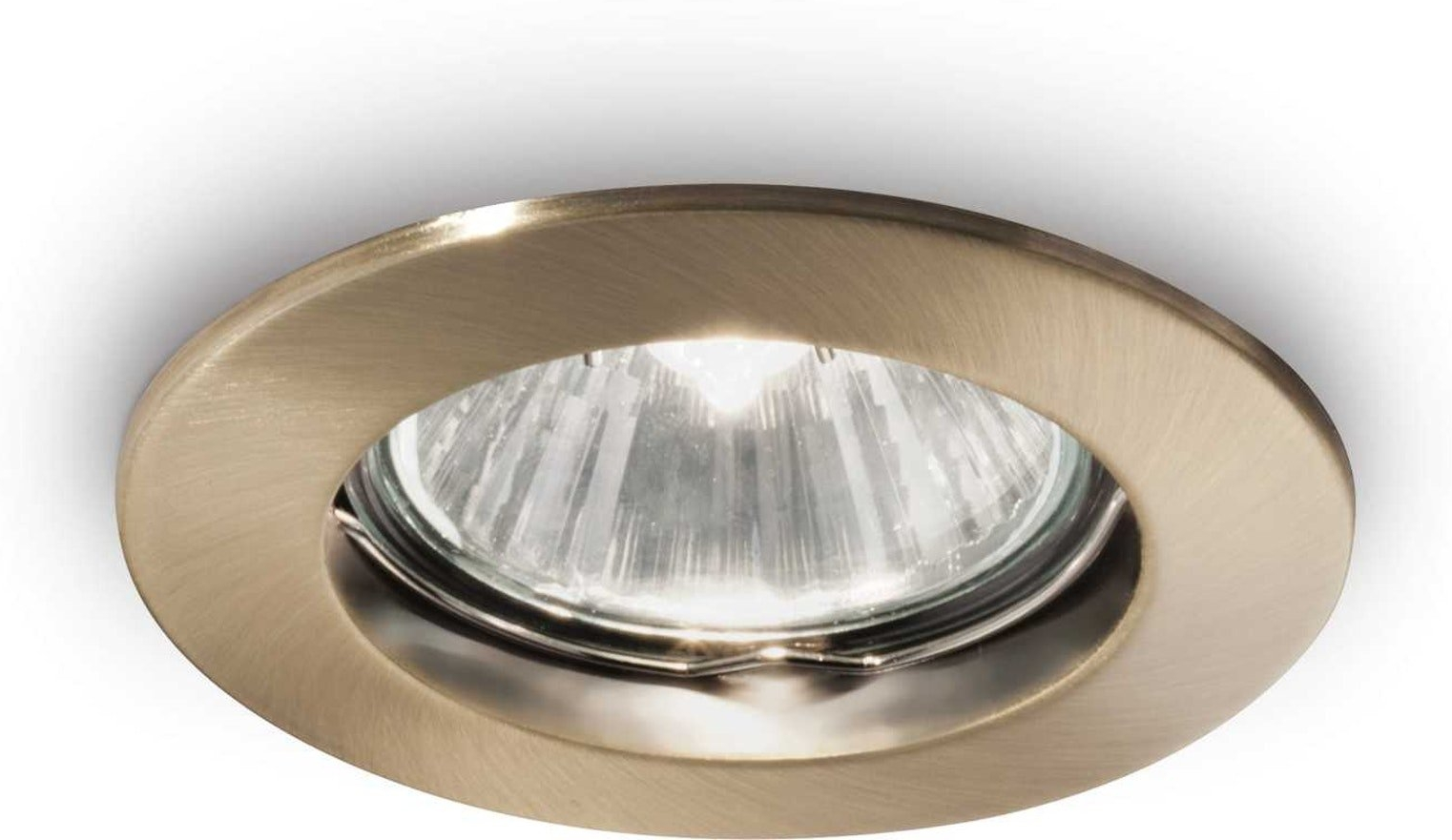 Indbygningslampe Ideal Lux Jazz Ø7,3 x 9 cm brændt metal GU10 IP20