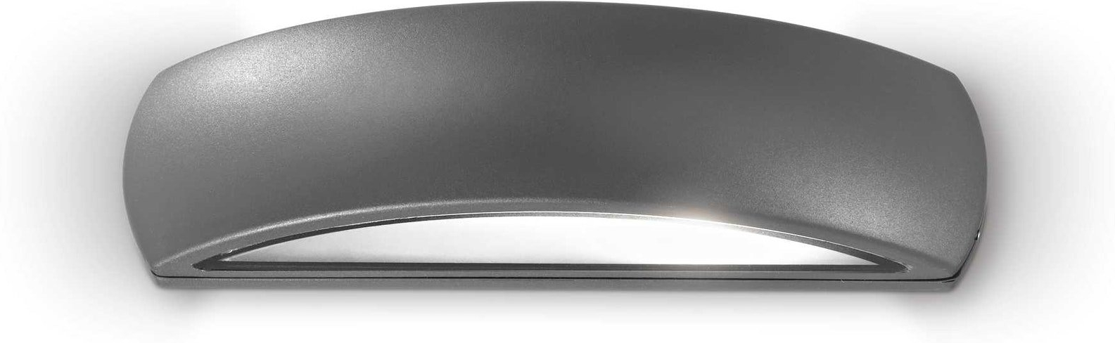 Udendørs væglampe Ideal Lux Giove antracit IP54 L33xH8xB10 cm dobbeltlys aluminium