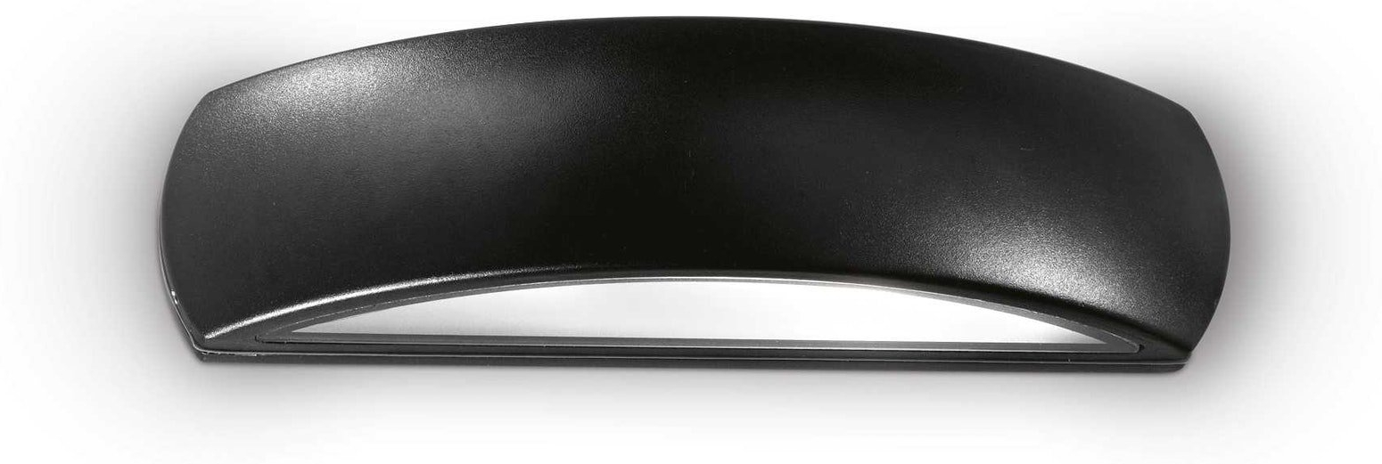 Udendørs væglampe Ideal Lux Giove sort  -  IP54 vejrbestandig E27 60W aluminium/metal 33Ã10Ã8 cm