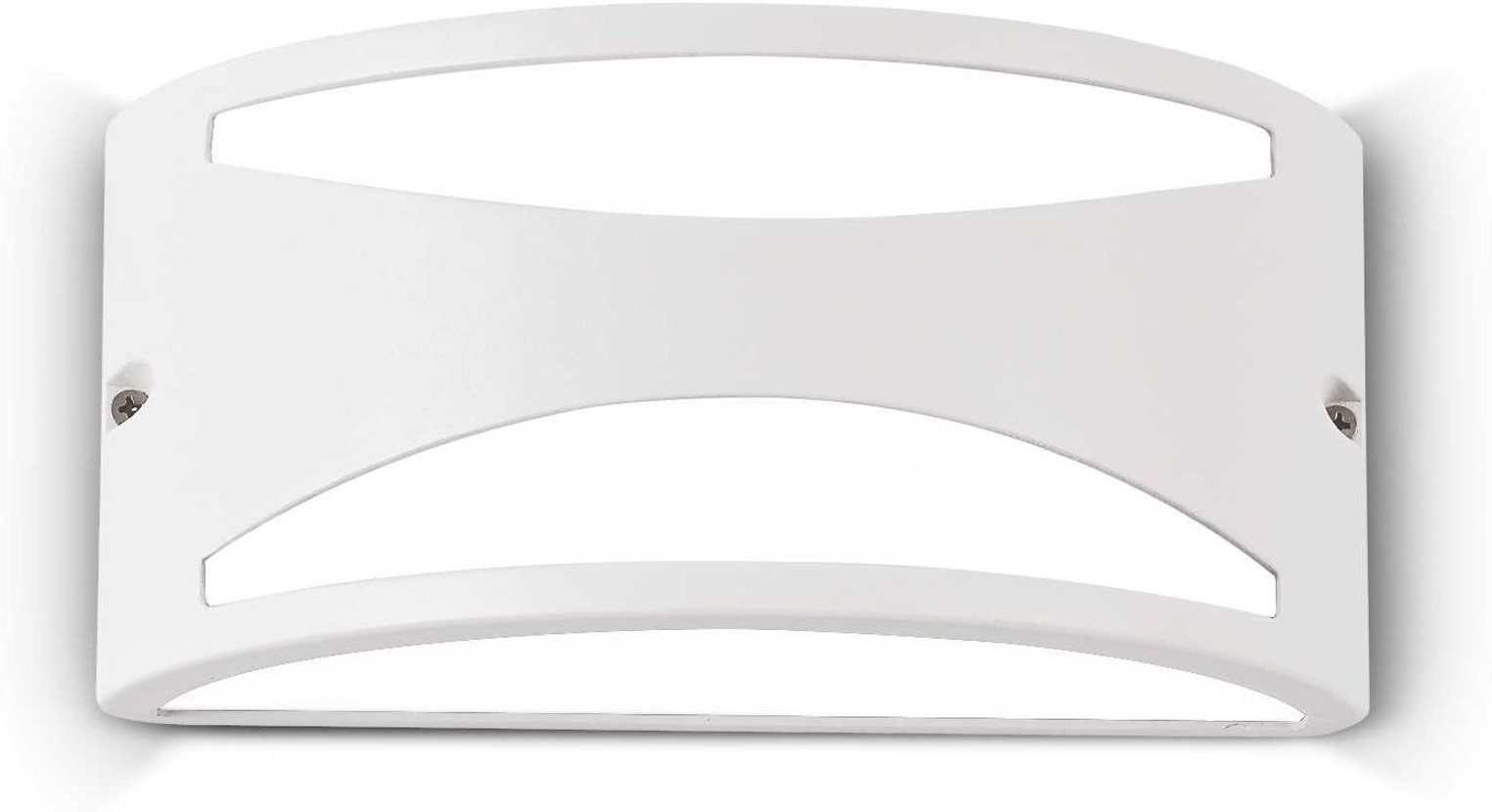 Udendørs væglampe Ideal Lux Rex-3 hvid pulverlakeret aluminium IP44 E27 25x13x12 cm facadebelysning