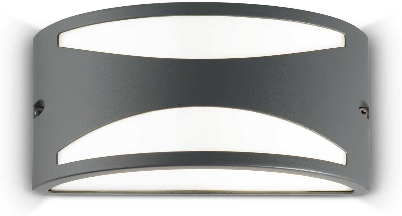 Udendørs væglampe Ideal Lux Rex-3 antracit aluminium E27 IP44