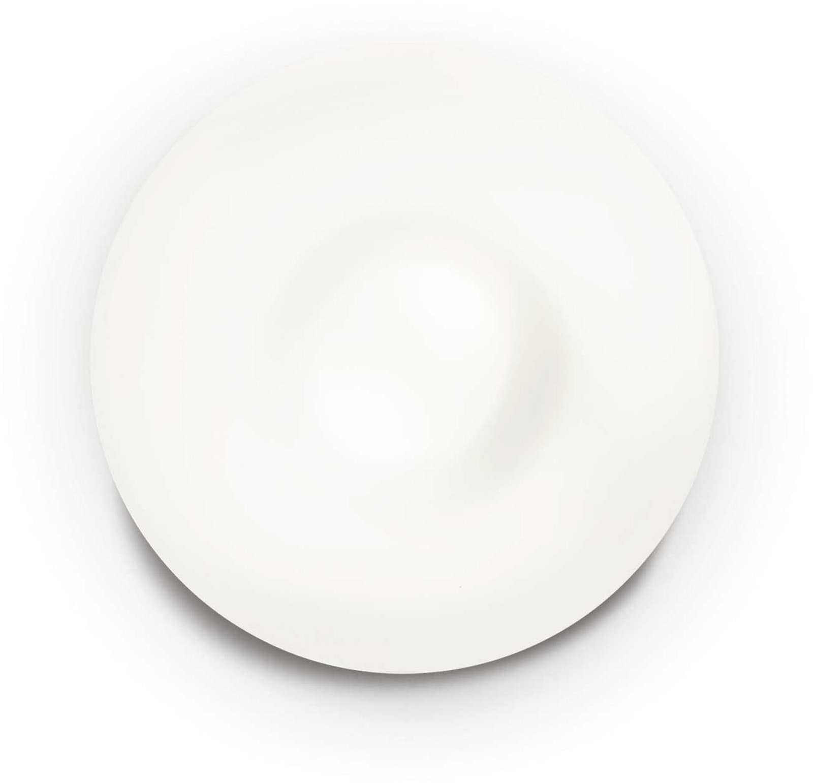 Loft- og væglampe Ideal Lux Glory Ø40 x H15 cm hvid satin nikkel glas 2 x E27