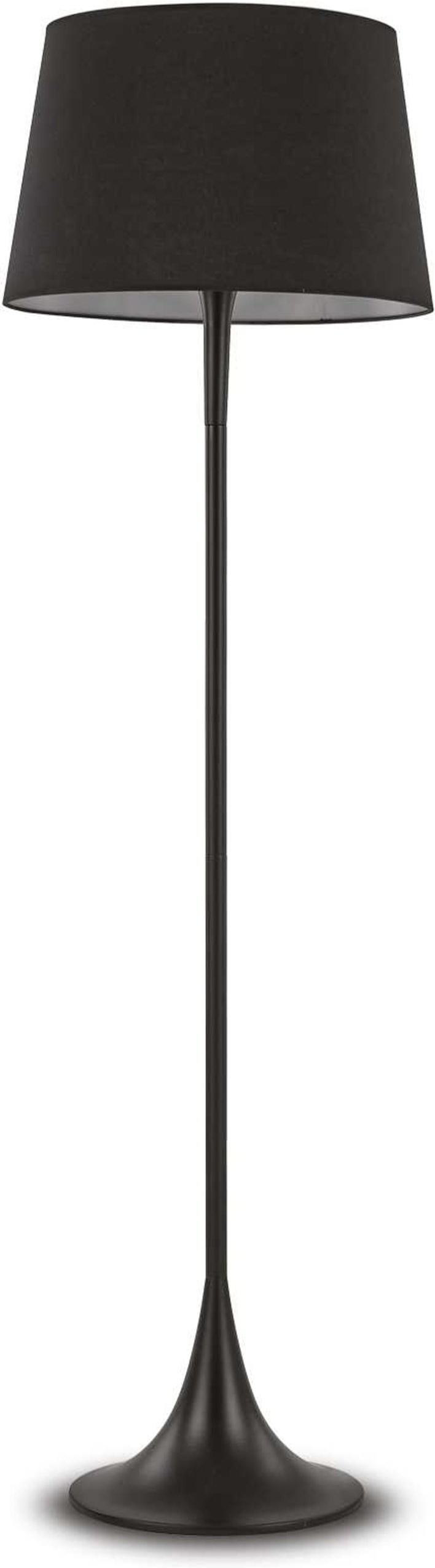 Gulvlampe Ideal Lux London  -  sort metal og stof Ø50ÃH174 cm