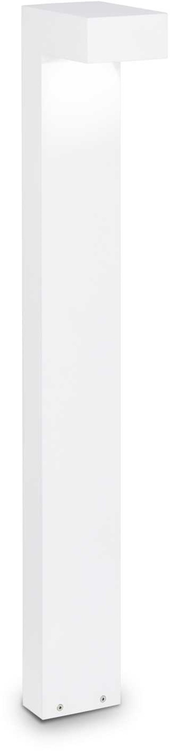 Udendørs gulvlampe Ideal Lux Sirio H80 cm hvid IP44 aluminium