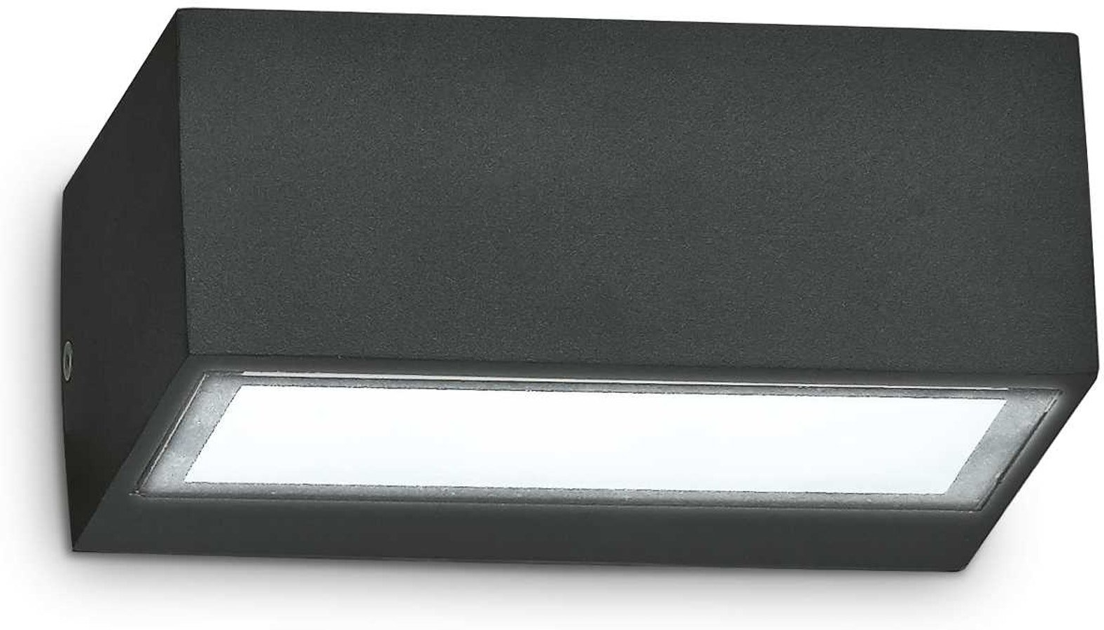 Udendørs væglampe Ideal Lux Twin sort aluminium IP44 G9 28W H6,5ÃB11,5ÃL16,5 cm
