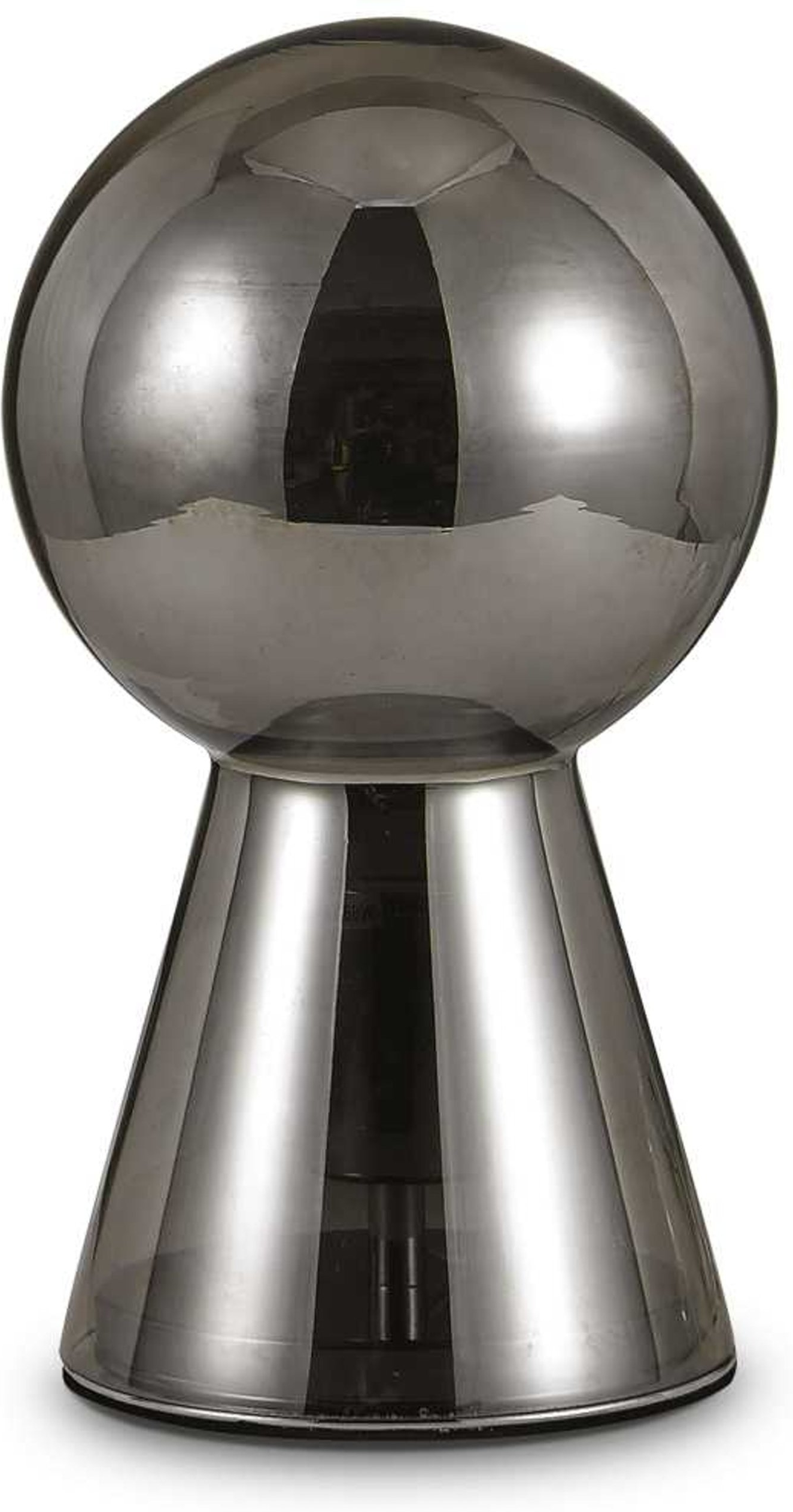 Ideal Lux Birillo bordlampe i røgfarvet glas Ø17,5 x H30 cm E27