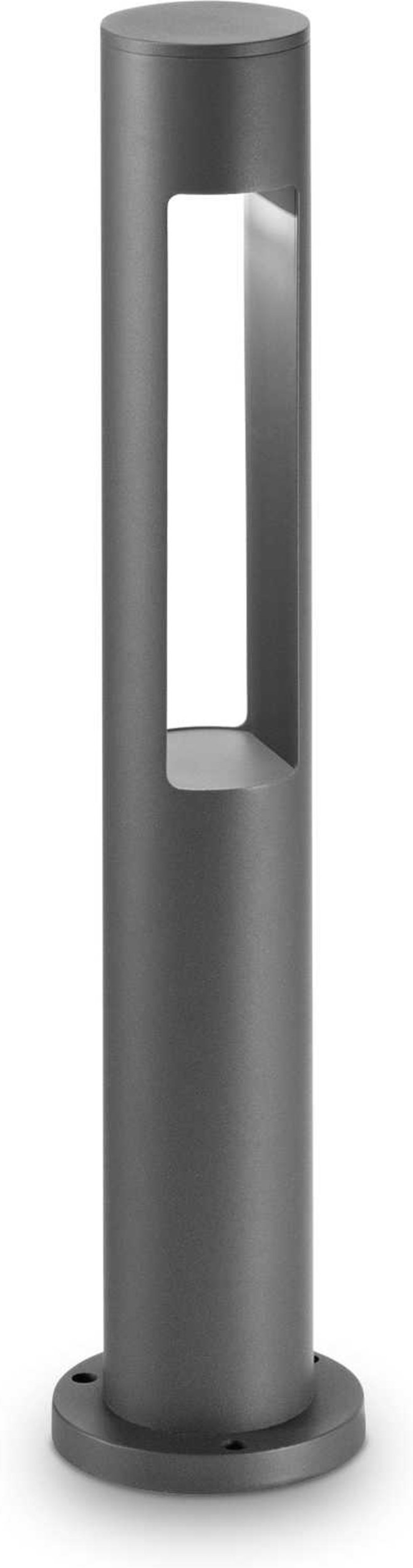 Udendørs gulvlampe Ideal Lux Acqua i antracit  -  kompakt aluminium med hærdet glas diffusor Ø13,5ÃH60 cm IP44
