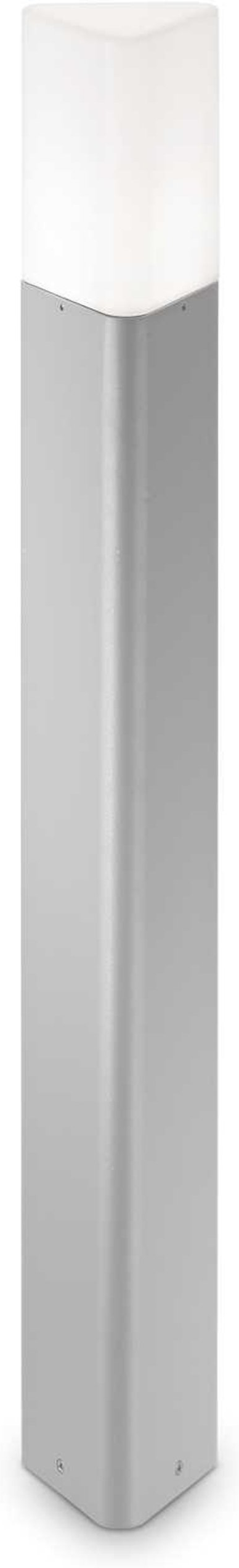 Udendørs gulvlampe Ideal Lux Pulsar grå H80 cm aluminium IP44 E27 fatning