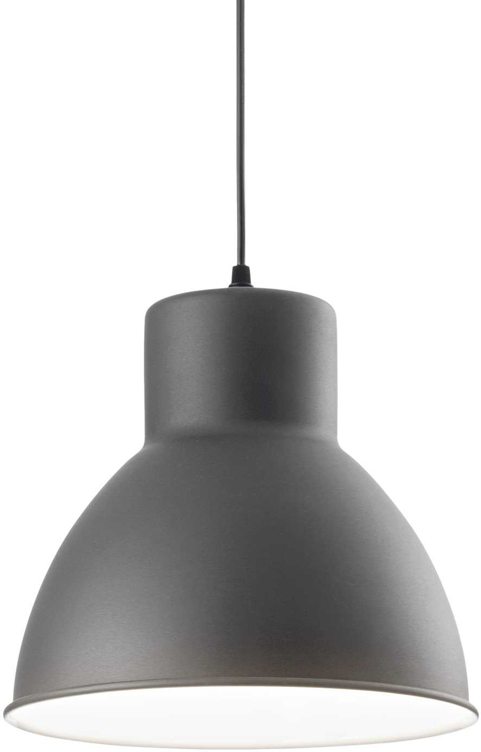 Ideal Lux Metro pendellampe / loftlampe i grå/sort metal med justerbar højde Ø28 cm