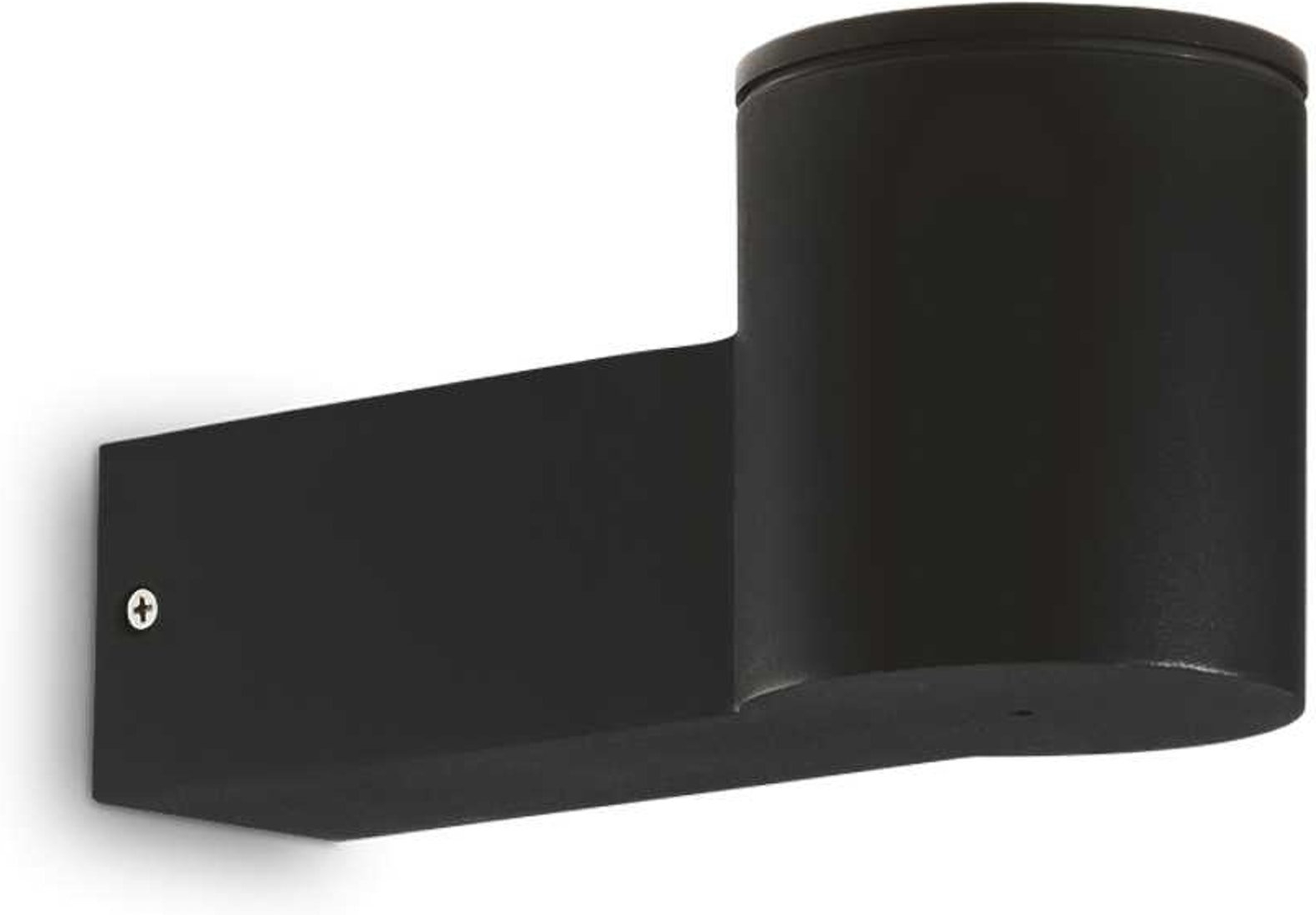 Udendørs væglampe Ideal Lux Clio IP44 sort aluminium E27